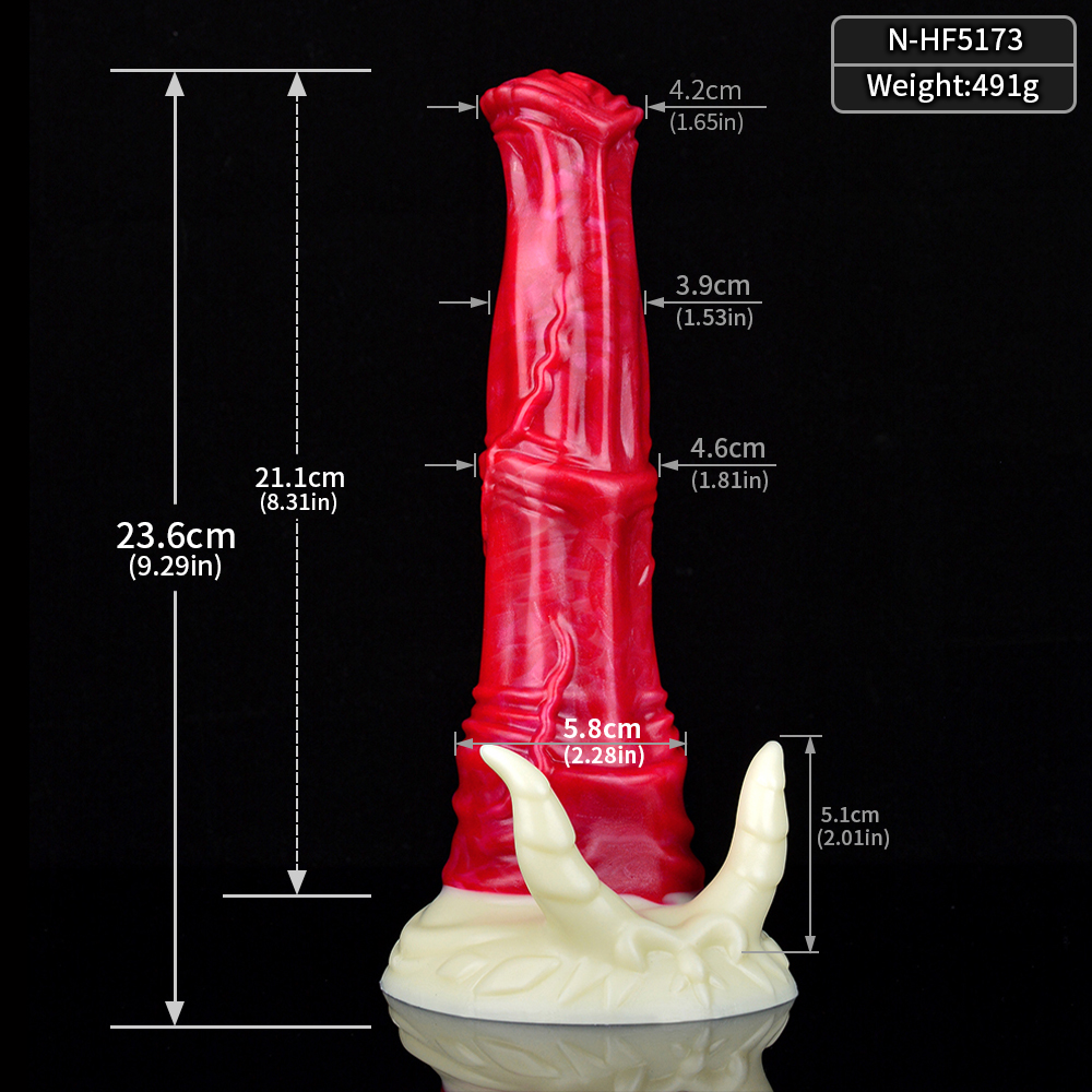N-5173 Hellfire Vicky Monster Dildo Female Silicone Masturbation Toy - Image 11