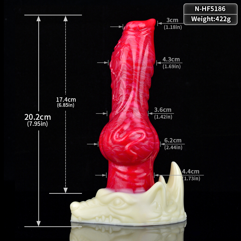 N-5186 Hellfire Dog Gerald Penis Silicone Fantasy Dildo - Image 4