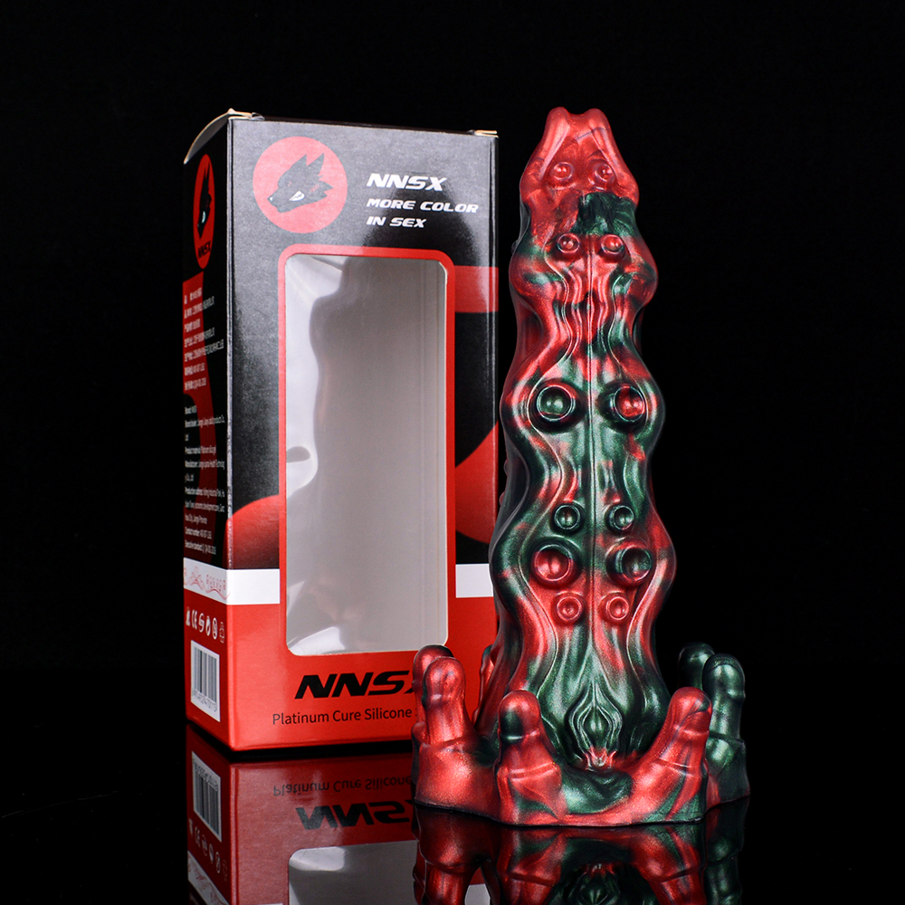 N-5185 Red Devils Cyril Monster Penis Tentacle Silicone Dildo - Image 7