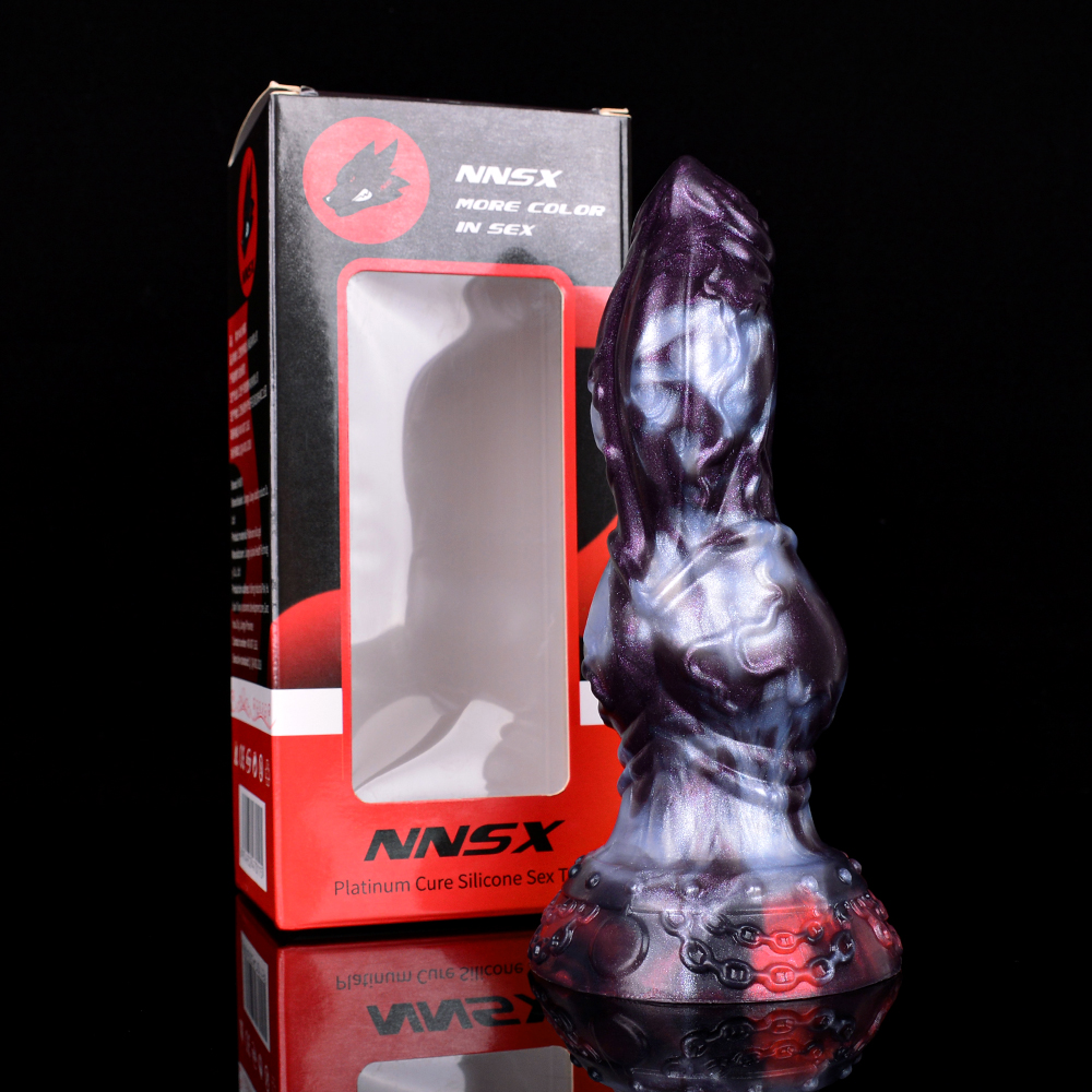 N-5182 Stripe Dragon Monster Berg Penis Silicone Dildo - Image 9