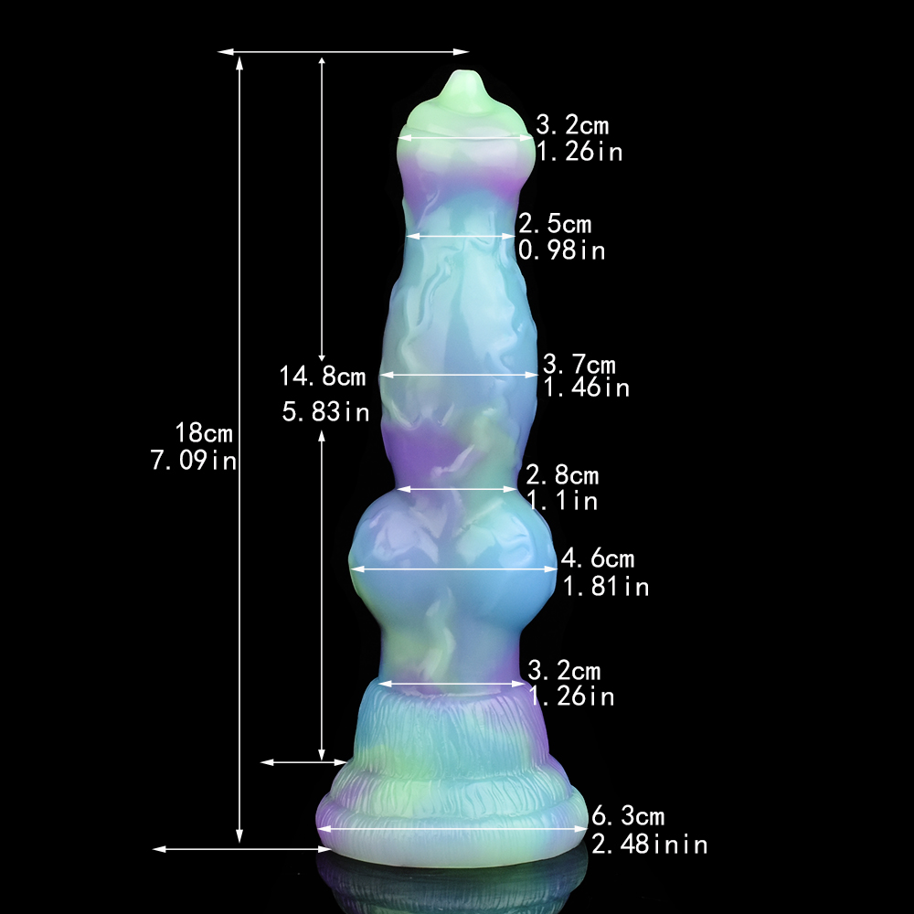 YC-2164LSA Lotus Wolf Penis Woman Masturbatuion Silicone Dildo - Image 7