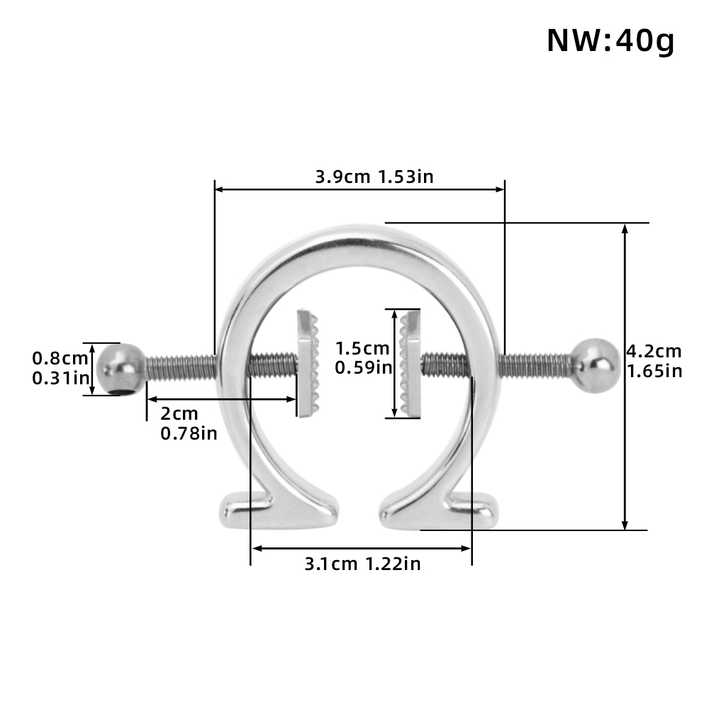 QKKQ-C8045 Nipple Clamps Omega Clip - Image 2