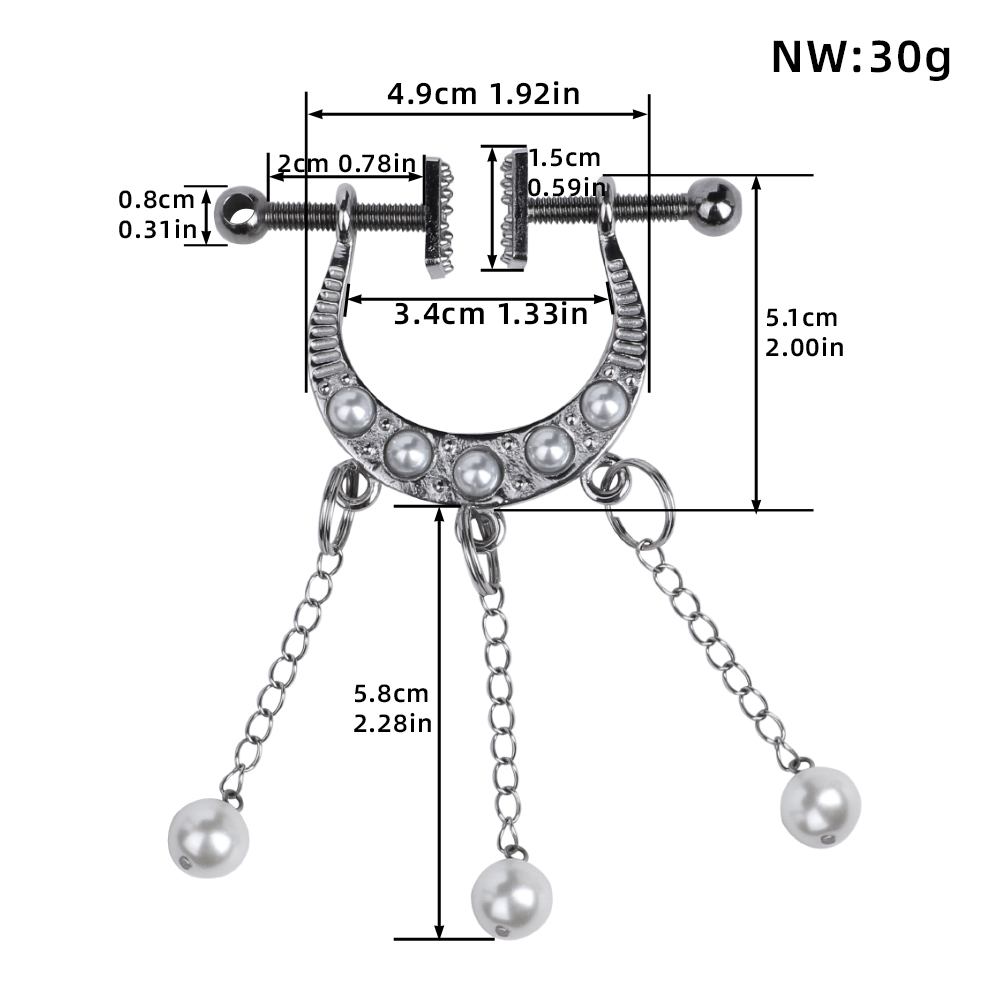 QKKQ-C8051 Nipple Clamps Aztec Arc - Image 2