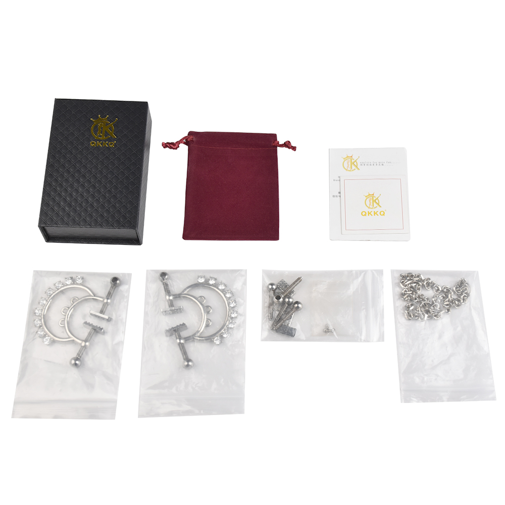 QKKQ-C8083 Nipple Clamps Magnesium Desire Diamond Belt - Image 6