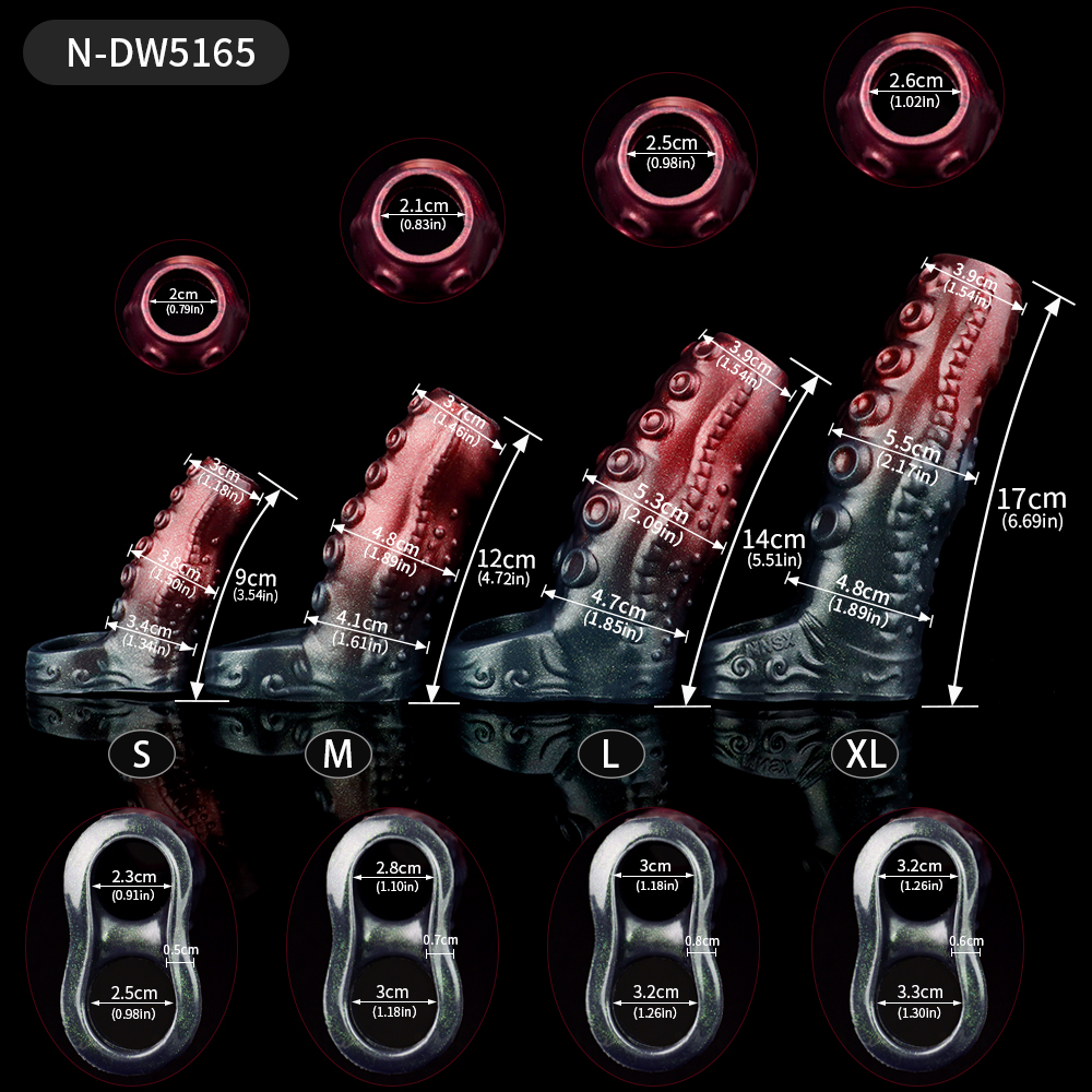 N-DW5165 Scott Fantasy Cock Sleeve for Male Enlargement - Image 4