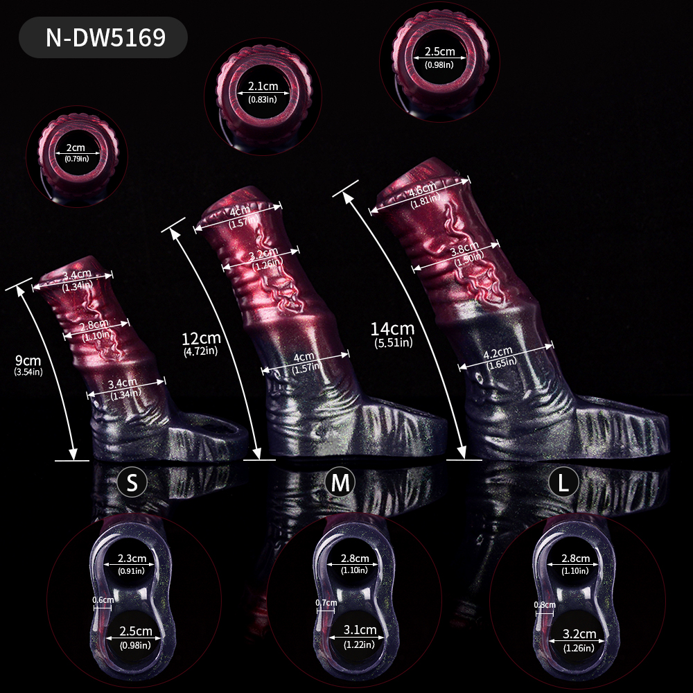 N-DW5169 Horse Harness Phoebe Fantasy Dildo Sleeve for Male Enlargement - Image 2
