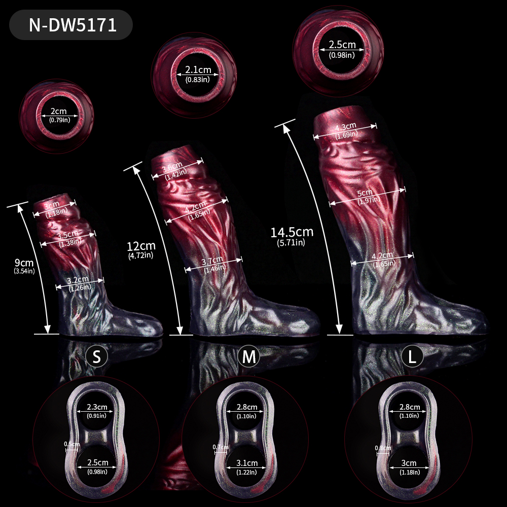 N-DW5171 Sidney Fantasy Dildo Sleeve for Male Delay Ejaculation - Image 2