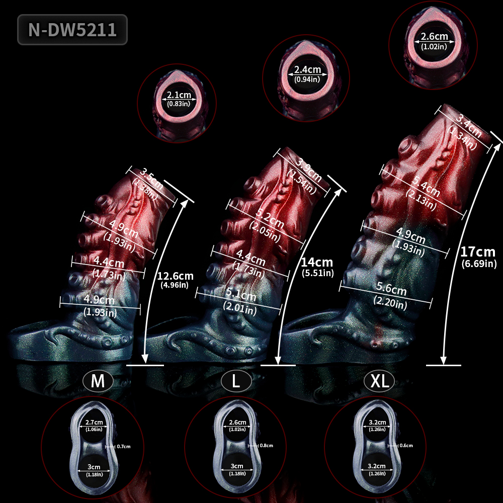 N-DW5211 Eric Fantasy Dick Sleeve for Adult Sexual Game - Image 7