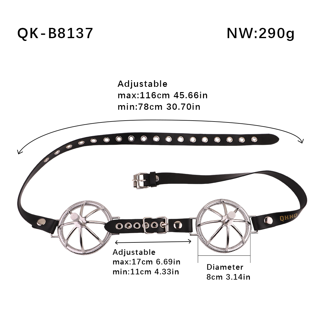 QKKQ-W8137 Sexual Breast Mystic Steel-Spiked Cage - Image 2