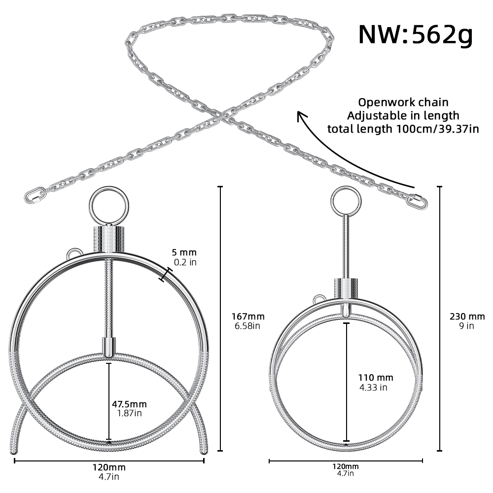QKKQ-W8131 Sexual Breast Blazing Binding Circles - Image 2