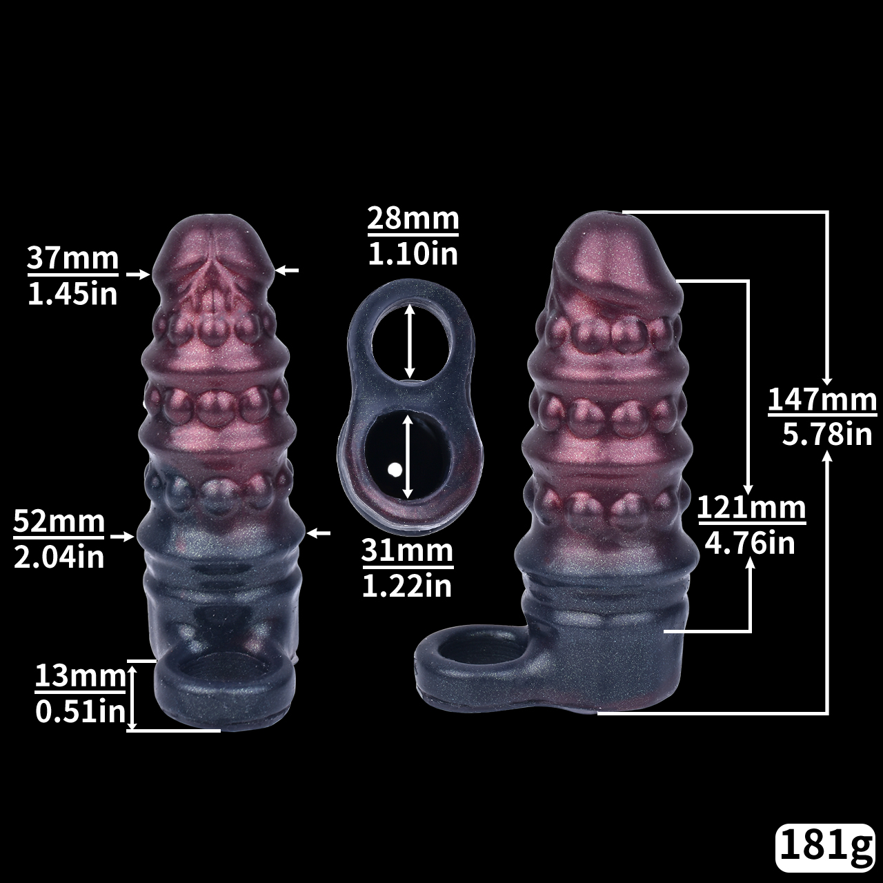 FRRK-313 New Fantasy Penis Sleeve for Men Extender - Image 4