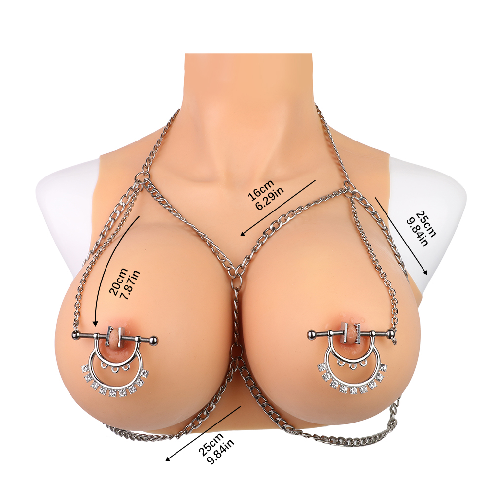 QKKQ-C8083 Nipple Clamps Magnesium Desire Diamond Belt - Image 5