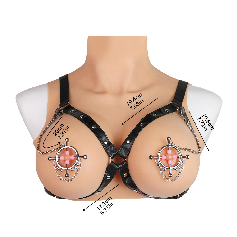 QKKQ-C8084 Nipple Clamps Wandering Heart Chain - Image 4