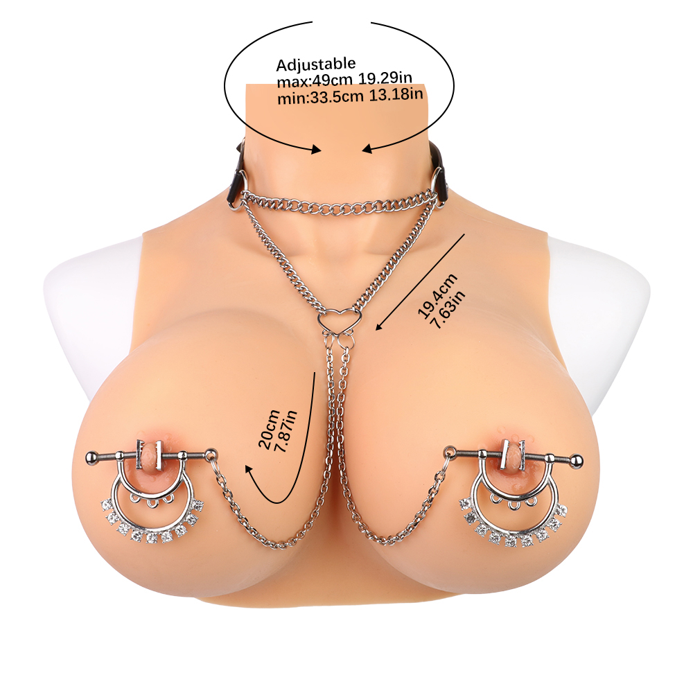 QKKQ-C8083 Nipple Clamps Magnesium Desire Diamond Belt - Image 3