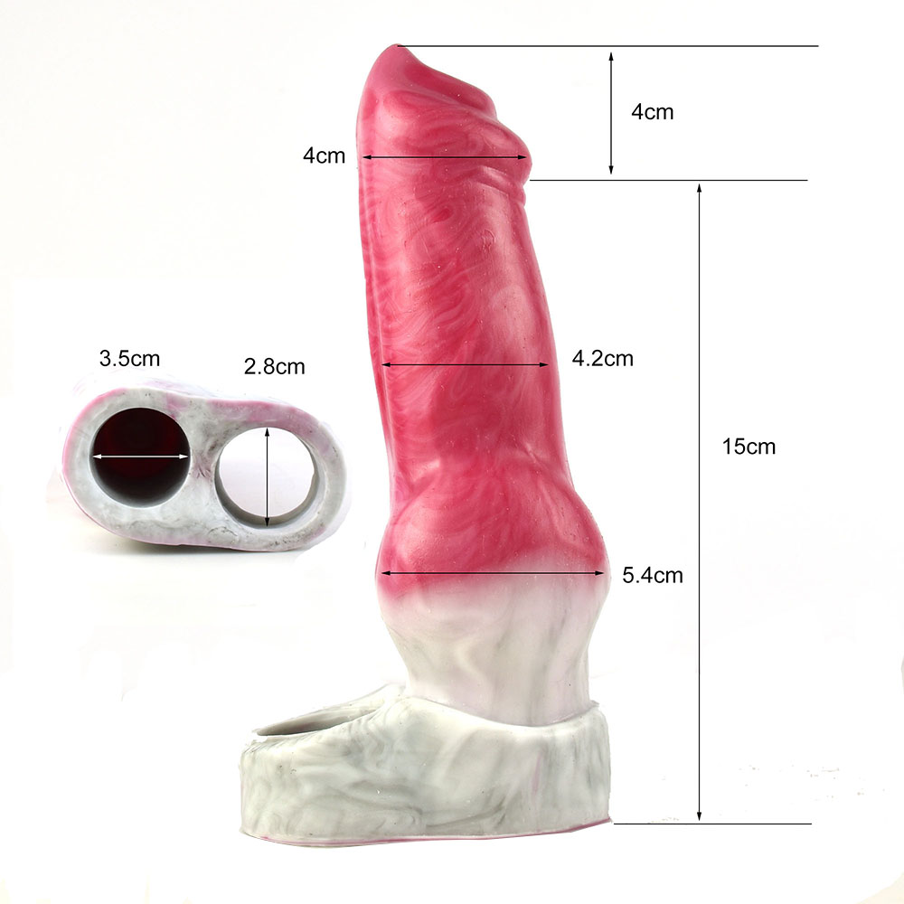 FRRK-303 Silicone Fantasy Cock Sleeve for Male Enlarge - Image 7